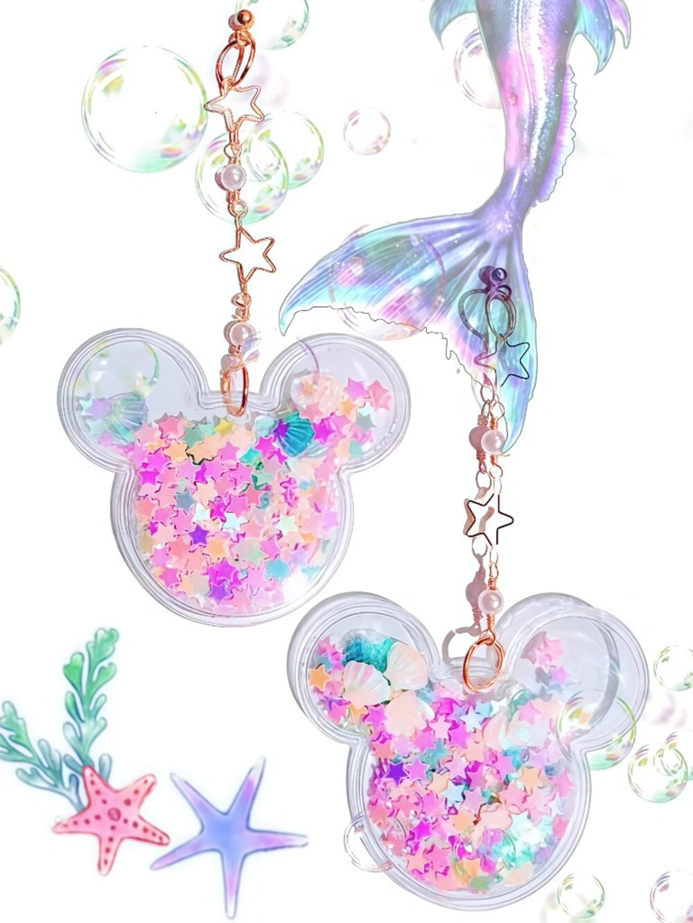 Mermaid shakers earrings